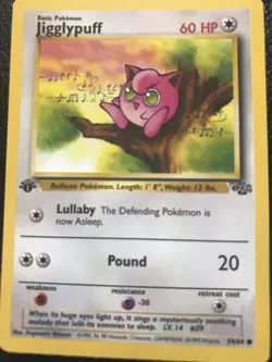 Jigglypuff 54/64 1st Edition Jungle Set Non-Holo Pokemon Card - Image 3