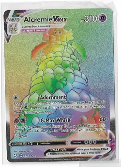 Alcremie VMAX - 073/072 - Pokemon Shining Fates Sword Shield Secret Rare Card NM - Image 1