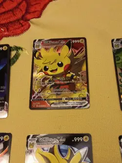 6 Pikachu Pokemon Card Holo GX VSTAR VMAX GX EX Cosplay Art - Image 3