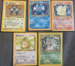 Pokemon Card Lot Base Set 2 Poliwrath Beedrill Magneton Ninetales Kangaskhan Rar - Image 1