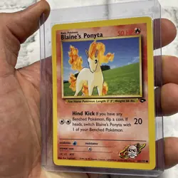 Blaines Ponyta 64/132 - Gym Challenge - VINTAGE WOTC Pokemon Card - NM Nintendo - Image 2