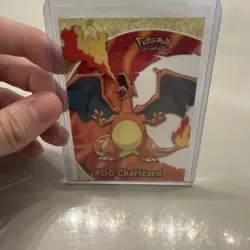 2000 Topps Pokemon TV Animation Series 2 #PC3 Charizard #06 Clear Card - Image 1