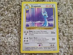 Dragonair Pokemon Card TCG 1999 Base Unlimited Rare Vintage 18/102 Sleeve NM - Image 1