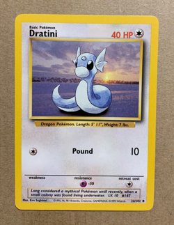 Dratini 26/102 Base Set - Uncommon Pokemon Card - NM/Mint - Image 1