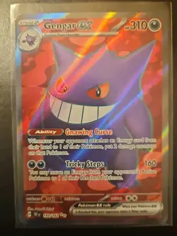 Pokemon TCG Gengar EX Holo Rare Card Temporal Forces 193/162 - Image 1