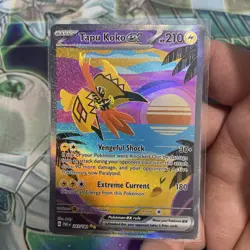 Tapu Koko ex - 247/182 - Pokemon Paradox Rift Special Illustration Rare Card NM - Image 1