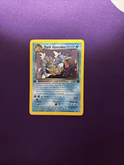 Pokemon Dark Gyarados Holo Rare TCG Card 1st Edition 8/82 Excellent Condition - Image 1