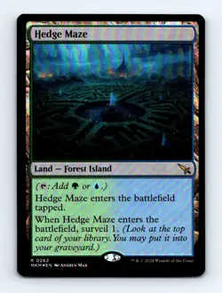 #262 2024 Murders at Karlov Manor ] Hedge Maze Rare FOIL - Image 1
