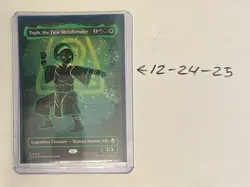 Toph, the First Metalbender (Borderless) (Neon Ink Foil) - Image 2