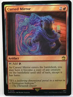 Cursed Mirror, Doctor Who, Magic the Gathering, MTG, FOIL (0226) - Image 1