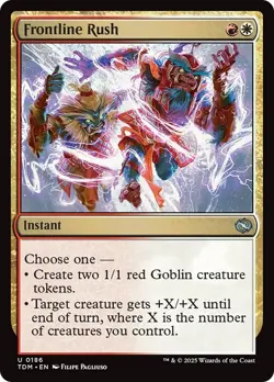 Frontline Rush TDM Tarkir Dragonstorm MTG 186 UNCOMMON M/NM - Image 1