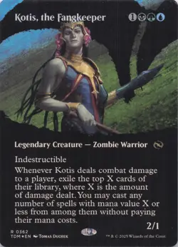 Kotis, the Fangkeeper (Borderless) NM Foil Tarkir #362 Rare MTG - Image 1