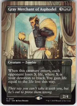 MTG Gray Merchant of Asphodel Normal NM Secret Lair Countdown Kit Magic 7 - Image 1