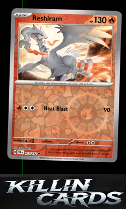 Reverse Holofoil Reshiram 022/142 Pokemon Uncommon SV07: Stellar Crown Card NM - Image 1