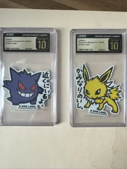 Gengar Jolteon B side Label Pokemon Center 2019 CGC Pristine 10 - Image 1