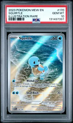 PSA 10 Squirtle #170 Pokemon 151 English 2023 - Image 1