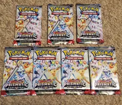 New & Sealed! Pokemon Prismatic Evolutions Booster Packs - 7 pack lot - Image 2