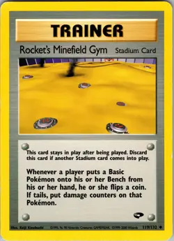 Rocket's Minefield Gym Gym Challenge Uncommon MP Pokemon 119/132 Unlimited - Image 1