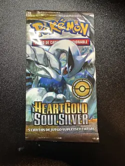 Vintage Pokemon Spanish Heart Gold Soul Silver HGSS Booster Pack (Lugia) - Image 2