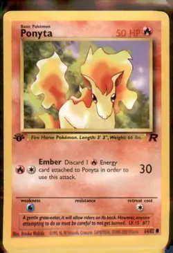 Pokemon | Ponyta | 1st Edition Team Rocket 64/82 Uncommon - Image 1