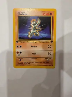 Machop 59/82 Vintage Pokemon TCG 1st Edition Team Rocket MP - Image 1