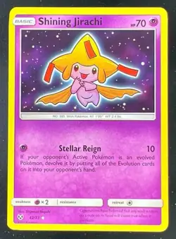 2017 Pokemon Shining Legends #42/73 Shining Jirachi - Image 1