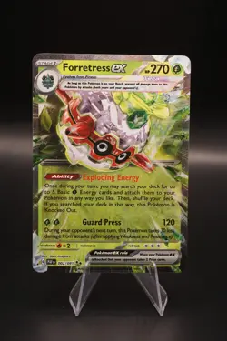 Forretress ex 002/091 SV: Paldean Fates Holo Pokemon - Image 1