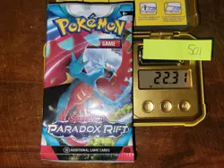 22.31g Paradox Rift Pokemon Booster Pack - Sealed #501 - Image 1