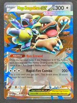Pokemon Mega Kangaskhan ex 104/132 MEG Mega Evolution NM - Image 1