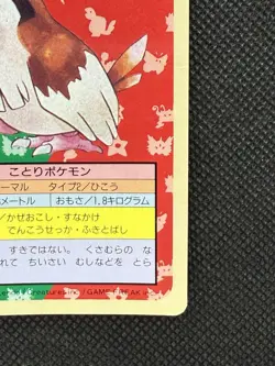 Pokemon Card Japanese Pidgey 016 Top sun Topsun 1995 Nintendo Blue Back - Image 4