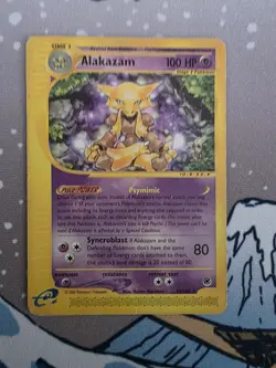 Alakazam 33/165 Neo Destiny Rare Non-Holo Pokemon Card Vintage - Image 1