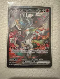 Pokemon TCG White Flare: Reshiram EX Card 166/086 Sir Near Mint Condition - Image 1