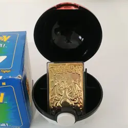 1999 23K Gold Plated Togepi Burger King Pokemon Card & Pokeball READ - Image 2