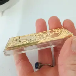 1999 23K Gold Plated Togepi Burger King Pokemon Card & Pokeball READ - Image 4