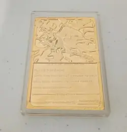 1999 23K Gold Plated Togepi Burger King Pokemon Card & Pokeball READ - Image 5