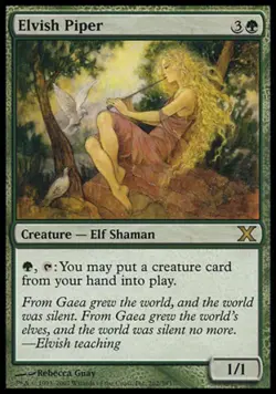 Elvish Piper -Foil Light Play MTG 10th Edition - Image 1