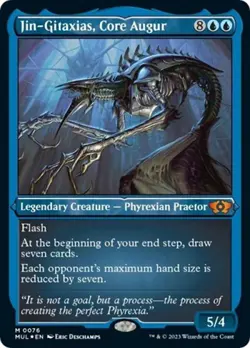 Jin-Gitaxias, Core Augur (Foil Etched) -Foil Near Mint MTG - Image 1