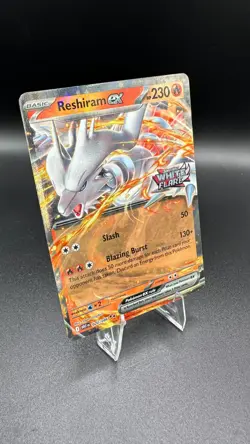 Pokemon Reshiram ex 020/086 White Flare Stamp Promo Holo Double Rare DR TCG Card - Image 2