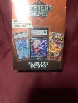 Walmart Mystery Gems Pokemon CGC Box (1 Graded Card & 1 Random Pack) New - Image 2