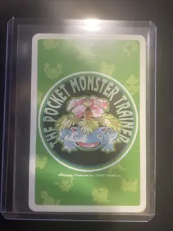 1996 Pokemon Moltres Green Back Poker Playing Card 4 Of Clubs - Image 2