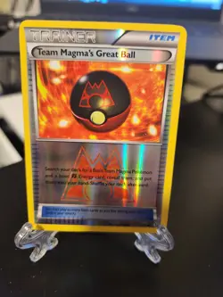 Pokemon TCG Team Magma's Great Ball Reverse Holo Card 31/34 Double Crisis - Image 1