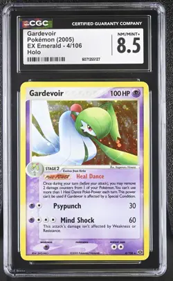 CGC 8.5 Gardevoir 2005 EX Emerald 4/106 Holo Pokemon Card - Image 1