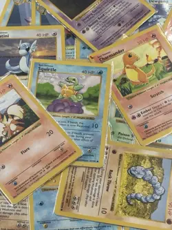 Shadowless Base Set Unlimited Pokemon Card Lot 18 Cards Total DMG-MP - Image 1