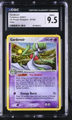 CGC 9.5 MINT+ Gardevoir 2007 EX Power Keepers 9/108 Holo Pokemon Card - Image 1