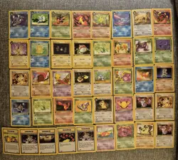 Pokemon Cards: 1st Edition Team Rocket 41 Card Non-Holo Lot Near Set Nice - Image 2