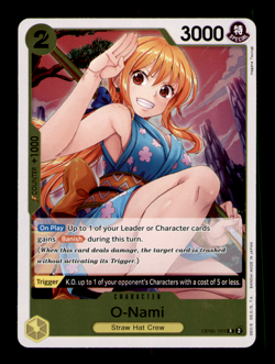 One Piece Card Game O-Nami OP06-101 Rare Foil English NM - Image 1