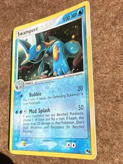 [LP] Swampert 5/17 Holo Rare Pop Series 1 Pokemon Card TCG - Image 3