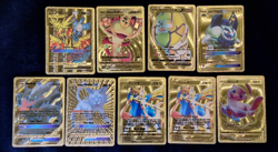 Pokemon Card Gold Foil Lot 2017-2021 Pokemon TCG Golden Lot of 7 - Image 1
