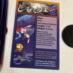 Lot of 2 Pokemon TCG Card Tins Art Card Metallic Coin Mew Dragonite/82c - Image 5