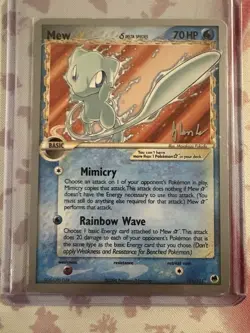 Pokemon ENGLISH Mew Gold Star World Championships 2008 Card 101/101 (READ DESC) - Image 1